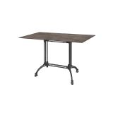 Table de jardin de terrasse RUSITCAL DUO Plateaux en HPL