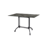 Table de jardin de terrasse RUSITCAL DUO Plateaux en HPL