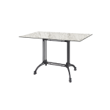 Table de jardin de terrasse RUSITCAL DUO Plateaux en HPL