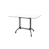 Table de jardin de terrasse RUSITCAL DUO Plateaux en HPL