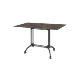 Table de jardin de terrasse RUSITCAL DUO Plateaux en HPL