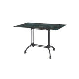 Table de jardin de terrasse RUSITCAL DUO Plateaux en HPL