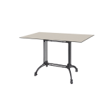 Table de jardin de terrasse RUSITCAL DUO Plateaux en HPL