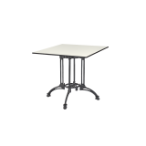 Table de jardin de terrasse RUSTICAL QUATTRO Plateaux en HPL