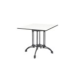 Table de jardin de terrasse RUSTICAL QUATTRO Plateaux en HPL