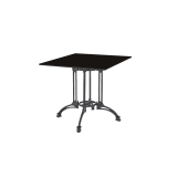 Table de jardin de terrasse RUSTICAL QUATTRO Plateaux en HPL
