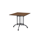 Table de jardin de terrasse RUSTICAL QUATTRO Plateaux en HPL