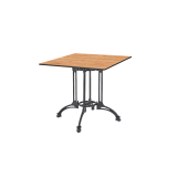Table de jardin de terrasse RUSTICAL QUATTRO Plateaux en HPL