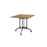 Table de jardin de terrasse RUSTICAL QUATTRO Plateaux en HPL