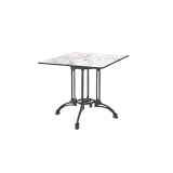 Table de jardin de terrasse RUSTICAL QUATTRO Plateaux en HPL