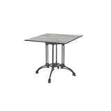 Table de jardin de terrasse RUSTICAL QUATTRO Plateaux en HPL