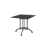 Table de jardin de terrasse RUSTICAL QUATTRO Plateaux en HPL