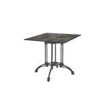 Table de jardin de terrasse RUSTICAL QUATTRO Plateaux en HPL