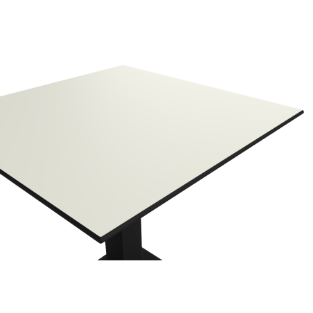 Table de jardin de terrasse RUSTICAL QUATTRO Plateaux en HPL