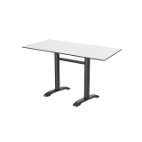 Table de jardin de terrasse CARVO DUO Plateaux en HPL