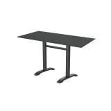 Table de jardin de terrasse CARVO DUO Plateaux en HPL