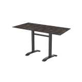 Table de jardin de terrasse CARVO DUO Plateaux en HPL