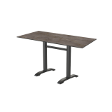 Table de jardin de terrasse CARVO DUO Plateaux en HPL