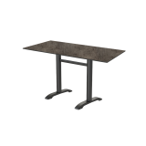 Table de jardin de terrasse CARVO DUO Plateaux en HPL