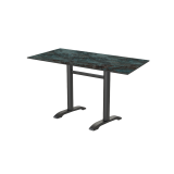 Table de jardin de terrasse CARVO DUO Plateaux en HPL
