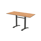 Table de jardin de terrasse CARVO DUO Plateaux en HPL