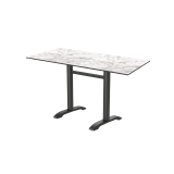 Table de jardin de terrasse CARVO DUO Plateaux en HPL
