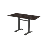 Table de jardin de terrasse CARVO DUO Plateaux en HPL