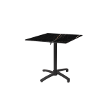 Table de jardin de terrasse CROSS COMFORT noir 70x70 Pierre noire