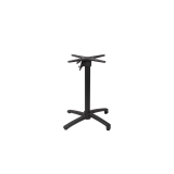 Table de jardin de terrasse CROSS COMFORT noir 70x70 Noir profond