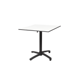 Table de jardin de terrasse CROSS COMFORT noir 70x70 Blanc classique