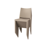 Chaise de café GOMERA FULL beige