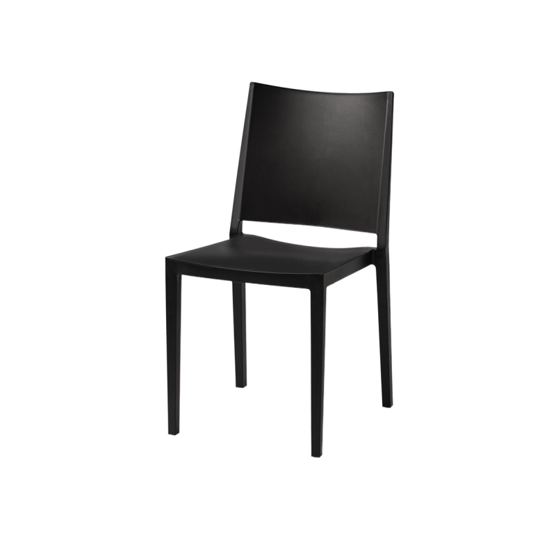 Chaise de café GOMERA FULL noire