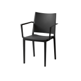 Chaise de café GOMERA FULL GRAND noire