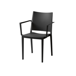 Chaise de café GOMERA FULL GRAND noire