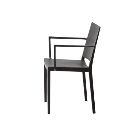 Chaise de café GOMERA FULL GRAND noire