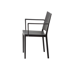 Chaise de café GOMERA FULL GRAND noire