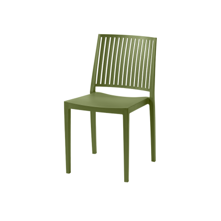 Chaise de café GOMERA STRIPES olio verde