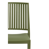 Chaise de café GOMERA STRIPES olio verde