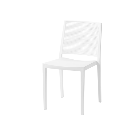 Chaise de café GOMERA NET blanche