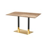 Table de café OMEGA DUO avec plateau stratifié