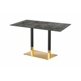 Table pour jardin à bière OMEGA DUO avec plateau HPL
