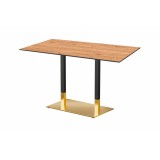 Table pour jardin à bière OMEGA DUO avec plateau HPL