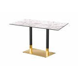 Table pour jardin à bière OMEGA DUO avec plateau HPL