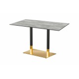 Table pour jardin à bière OMEGA DUO avec plateau HPL