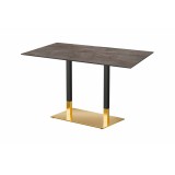 Table pour jardin à bière OMEGA DUO avec plateau HPL