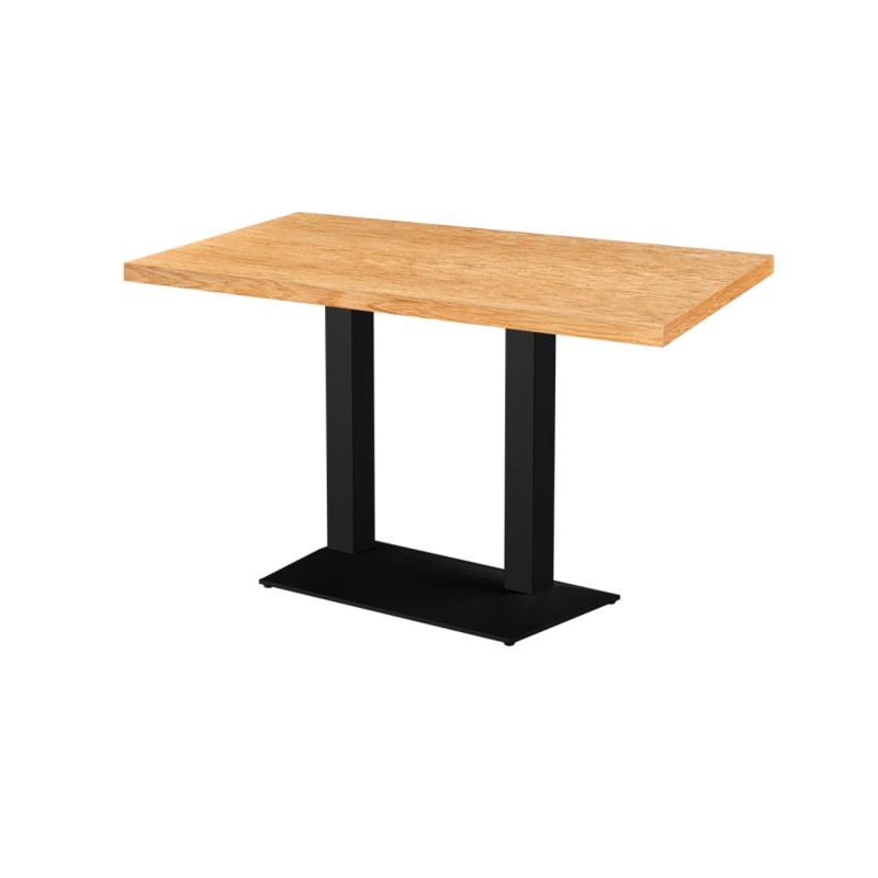 Table de café GIZA DUO avec plateau plaqué bois