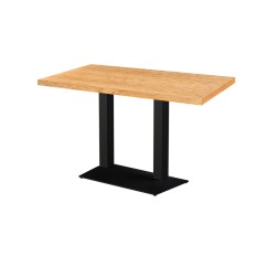Table de café GIZA DUO avec plateau plaqué bois