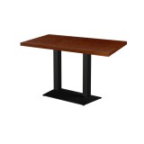 Table de café GIZA DUO avec plateau plaqué bois