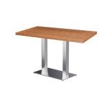 Table de café SIGMA DUO avec plateau en bois plaqué