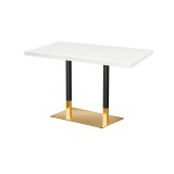 Table de café OMEGA DUO avec plateau en bois plaqué